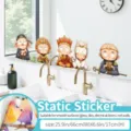 Journey to the West cartoon glass static window sticker, waterproof decorative decal for home. - Western Journey (Static Cling) / Medium