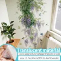 Wisteria muursticker met vogels en vlinders, doorlatend materiaal, 40x90 cm. - Wisteria Klimplant Stijl (49008-绕蔓) / Groot