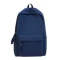 Minimalistischer dunkelblauer Rucksack für Schüler und Studenten mit großer Kapazität - Blau