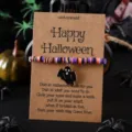 Halloween Geist Perlen Armband mit Wunschkarte, süßes Urlaubsgeschenk Schmuckstück. - Kleine Geister Stil 10
