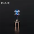 Blauer LED leuchtender Ohrring mit Kristallzirkon, stylischer Metall Party Schmuck. - Blau Leuchtend (ED177) / Blau