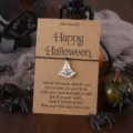 Halloween Hexenhut Wunsch Armband schwarzes geflochtenes Seil Legierung Anhänger Schmuck - C-Förmiger Hut Anhänger