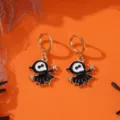 Halloween Geist Fledermaus Emaillierte Ohrringe, süße gruselige Ohrhänger für Partys. - Ein Paar Sensenmänner