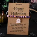 Halloween Geist weiche Tonperlen Wunsch Armband mit dekorativer Karte Varianten. - Geist Stil 9