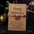 Halloween Polymer Ton Perlen Armband mit Kürbis Anhänger und Wunschkarte für gruselige Party. - Kürbis Stil 11