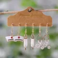 Set de pendientes esmaltados con tema de enfermera gorros jeringas estetoscopios para regalo. - Juego de 3 Pares