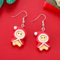 Süße Weihnachts Puppe Ohrringe mit roter Kapuze, festlicher Ohrschmuck für Damen. - Kleine Figur mit rotem Umhang