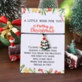 Weihnachtsbaum Wunscharmband Set mit festlicher Kartenverpackung, perfektes Geschenk. - Weihnachtsbaum