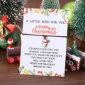 Pulsera de deseos de navidad con bonito colgante de muñeco de nieve tarjeta de regalo - Muñeco de nieve
