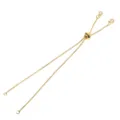 Adjustable slider bracelet chain copper accessory DIY jewelry making component gold - Slider Bracelet Component / 1 Strand / Gold