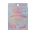 Colorful holographic ziplock bag translucent laser foil packaging for jewelry accessories. - 100 Pieces/Pack (9*12cm)