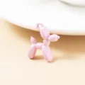 Gros plan détaillé d'un mignon pendentif en métal chien ballon mauve clair pour bijoux DIY. - Lot de 10 / Rose Clair