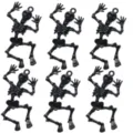 Colgantes negros de esqueleto bailando calavera Halloween accesorios para bisuteria - Dije de Calavere Negro