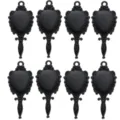 Colgantes espejo mini negros barrocos accesorios joyería góticos DIY lote de 8 - Dije de Espejo Negro