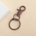 Llavero de metal marrón conjunto de mosquetón hardware para accesorios de manualidades - Paquete de 1 Pieza / Café