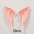 Orejas de duende rosas 10cm latex cosplay fiesta accesorios de disfraz anime festival - Color claro 10 cm - bolsa OPP