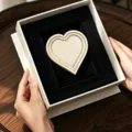 Wooden heart frame DIY handmade embroidery accessory gift box set for home decor craft - Round Edge Heart