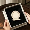 Wooden circular frame DIY accessory for embroidery and crafts, premium gift box packaging. - Snail