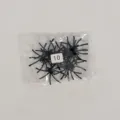 Halloween schwarze Kunststoff Spinnen Spielzeug Bulk Pack Party Deko Requisite Detail - 10 Stück/Packung (Schwarz)
