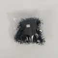 Halloween Simulation Kunststoff kleine Spinnen Party Dekoration schwarze Spinnen Set - 200 Stück/Packung (Schwarz)