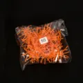 Halloween Simulation Kunststoff kleine Spinne Streich Requisiten Dekoration orange 50Stk. - 50 Stück/Packung (Orange)