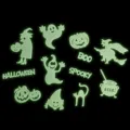 Halloween glow in the dark wall stickers luminous spooky ghost pumpkin party decor items. - Glow-in-the-Dark Stickers - Style C