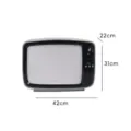 Variante d'accessoire TV rétro, ornement de décoration de bureau gris et noir pour Halloween, 42cm - Télévision