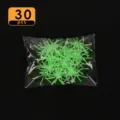 Halloween lichtgevende plastic spinnen 30 stuks glow in the dark feest rekwisieten. - Set van 30