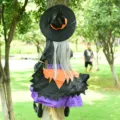 Halloween hanging tree climbing witch decoration outdoor horror ghost prop yard party decor - White Hair Tree-Hugging Witches