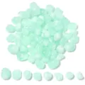 Cuentas sueltas de acrílico verde claro irregulares imitación jade para joyería de bricolaje. - Verde Fruta