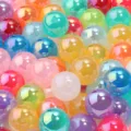 16mm acrylic colorful round beads DIY jewelry accessories magic color loose beads detail view - 10 Pieces Pack / Random Mixed Colors