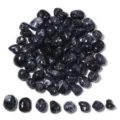 Detalle de cuentas sueltas de acrílico jaspeado en blanco y negro irregular para joyería artesanal DIY. - Negro Nube