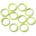 Light green metal spring O-rings, durable paint finish, perfect for bag straps and keys. - Fruit Green