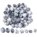 Mixed acrylic irregular marble pattern loose beads for DIY jewelry making and crafting - Faux Stone Grey