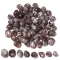 Cuentas sueltas irregulares de acrílico bicolor marmoladas para hacer joyas y manualidades. - Café Oscuro