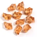 Acrylic faux ice cubes irregular crystal stones transparent candy color DIY jewelry accessories - 50 Pieces/Pack / Coffee