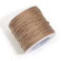 Waxed cord for handmade DIY bracelets necklaces jewelry crafting and beading projects brown spool - 1mm, 70m/Roll / Coffee