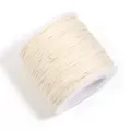 Beige waxed cord spool detail, perfect for DIY handmade bracelets and bead weaving crafts. - 1mm, 70m/Roll / Khaki
