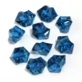 Blue irregular acrylic ice stones transparent crystal gems diy craft jewelry making accessories - 50 Pieces/Pack / Dark Blue