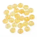 Transparent acrylic rose beads for DIY jewelry making, beautiful yellow craft charms. - Rose Style / 50 Pieces/Pack / Yellow