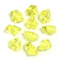 Yellow acrylic fake ice blocks clear crystal stones irregular DIY jewelry accessories - 50 Pieces/Pack / Deep Golden Yellow