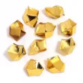Gold acrylic fake ice rocks crystal stones unperforated DIY jewelry craft accessories - 50 Pieces/Pack / Gold-Plated