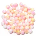 Acrylic AB Color Gradient Round Beads Aurora Loose Beads for DIY Handmade Jewelry Making - Orange