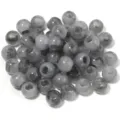 Grey acrylic tie-dye round beads with large hole loose beads for DIY jewelry making accessories - Jelly Grey Round Beads / 50Pcs/Bag