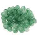 Green acrylic large hole loose beads, two-color stained round beads for DIY jewelry making. - Dual Green Round Beads / 50Pcs/Bag