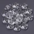 Clear acrylic large hole spacer beads for DIY jewelry making and handmade crafts accessories. - Transparent Abacus Beads / 50Pcs/Bag