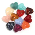 Perline a cuore in acrilico per braccialetti fai da te, accessori per gioielli marmo dettaglio. - colori misti casuali