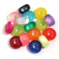 Colorate perline in resina occhi di gatto grande foro sfuse per braccialetto gioielli set - 17# Imitazione Occhio di Gatto