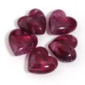 Perline di acrilico marmorizzate viola a cuore, accessori per gioielli braccialetto fai da te. - Viola