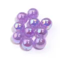 16mm moonstone iridescent acrylic beads for DIY jewelry making, pen beads, and loose bead crafts. - 10 Pieces Pack / Purple